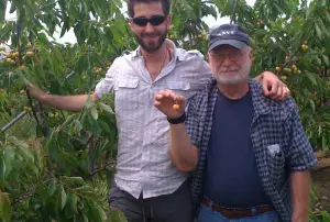 Joe Nicholson, CEO of Red Jacket Orchards, with Bossert
